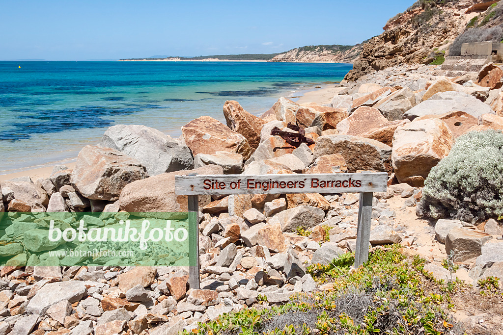 455251 - Engineers' Barracks an der Port Phillip Bay, Nationalpark Point Nepean, Australien