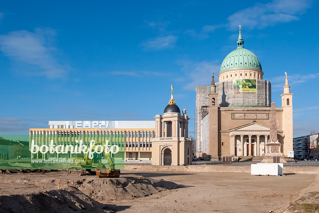 457023 - Fachhochschule, Fortunaportal und Nikolaikirche, Alter Markt, Potsdam, Deutschland