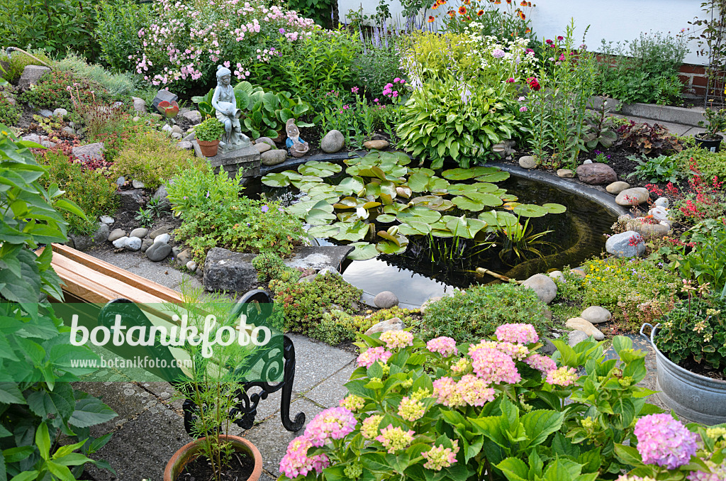 534036 - Allotment garden with garden pond