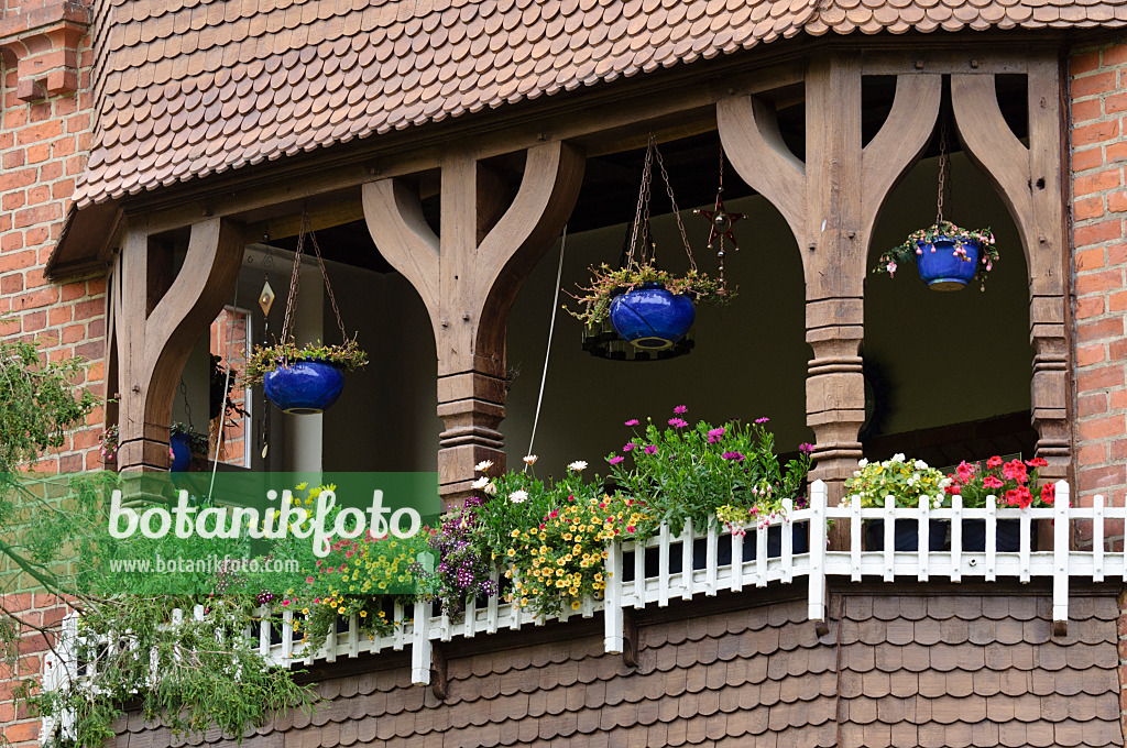 475023 - Balcony with summer flowers