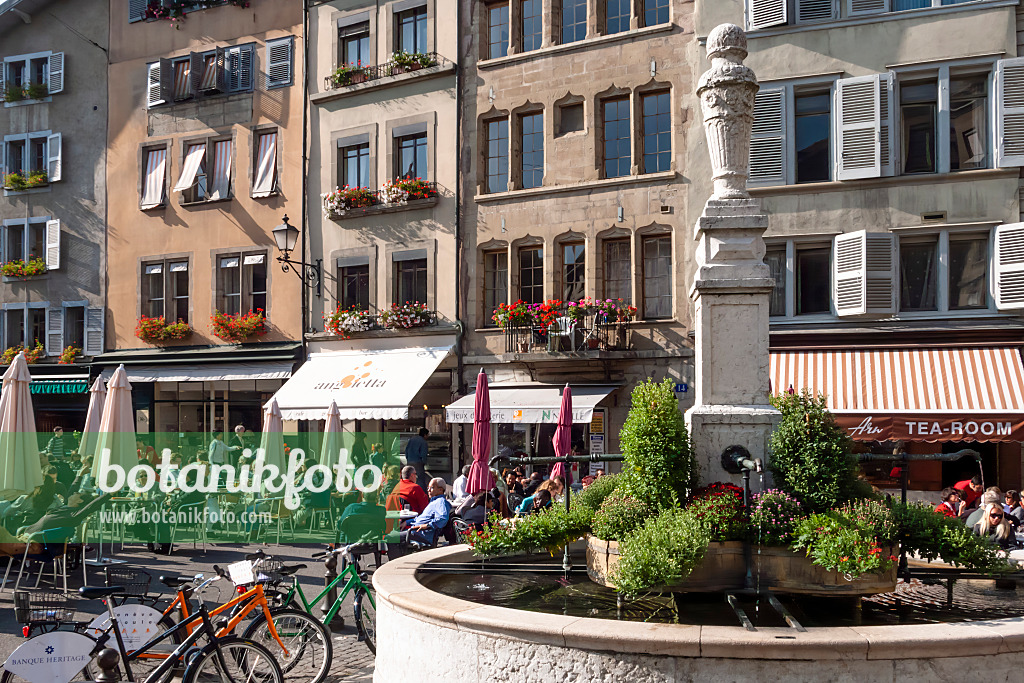 453164 - Coffeehouses at the Place du Bourg-de-Four, Geneva, Switzerland