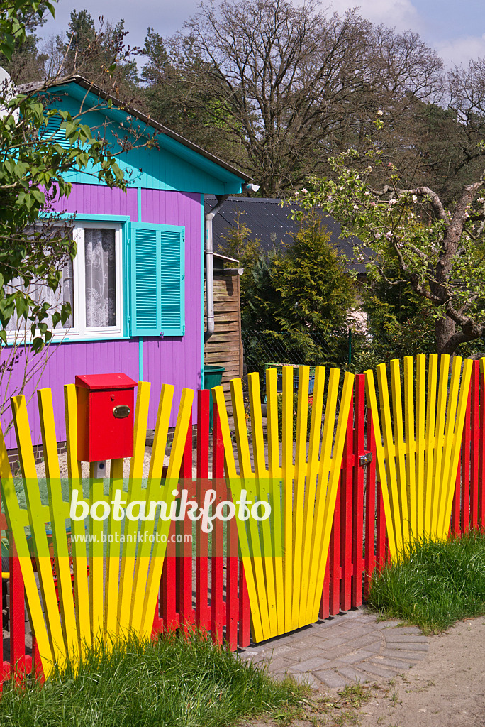 570040 - Colourful garden fence