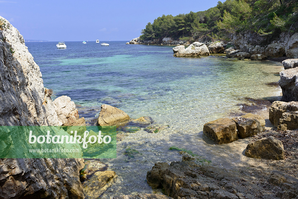 569098 - Baie avec des roches, Île Sainte-Marguerite, France