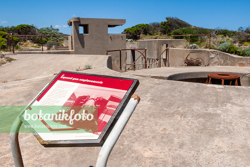 455244 - Emplacement de canon à Fort Pearce, parc national de Point Nepean, Australie