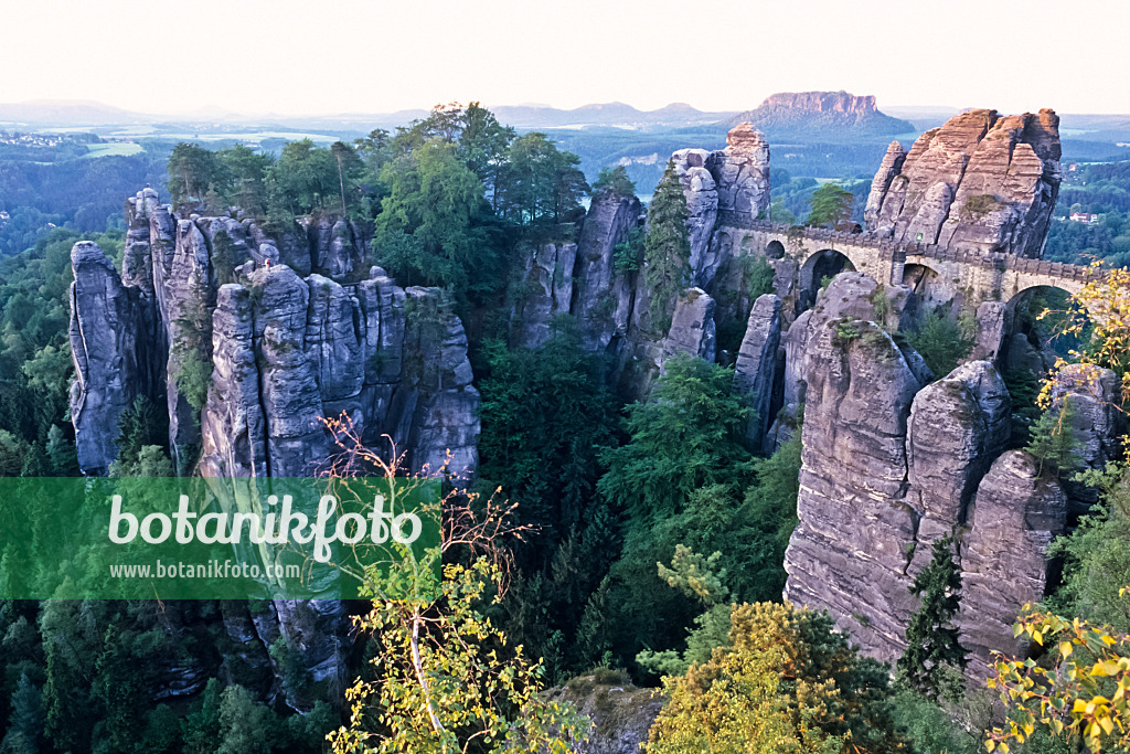 365065 - Pont Bastei et Lilienstein, parc national de la Suisse saxonne, Allemagne