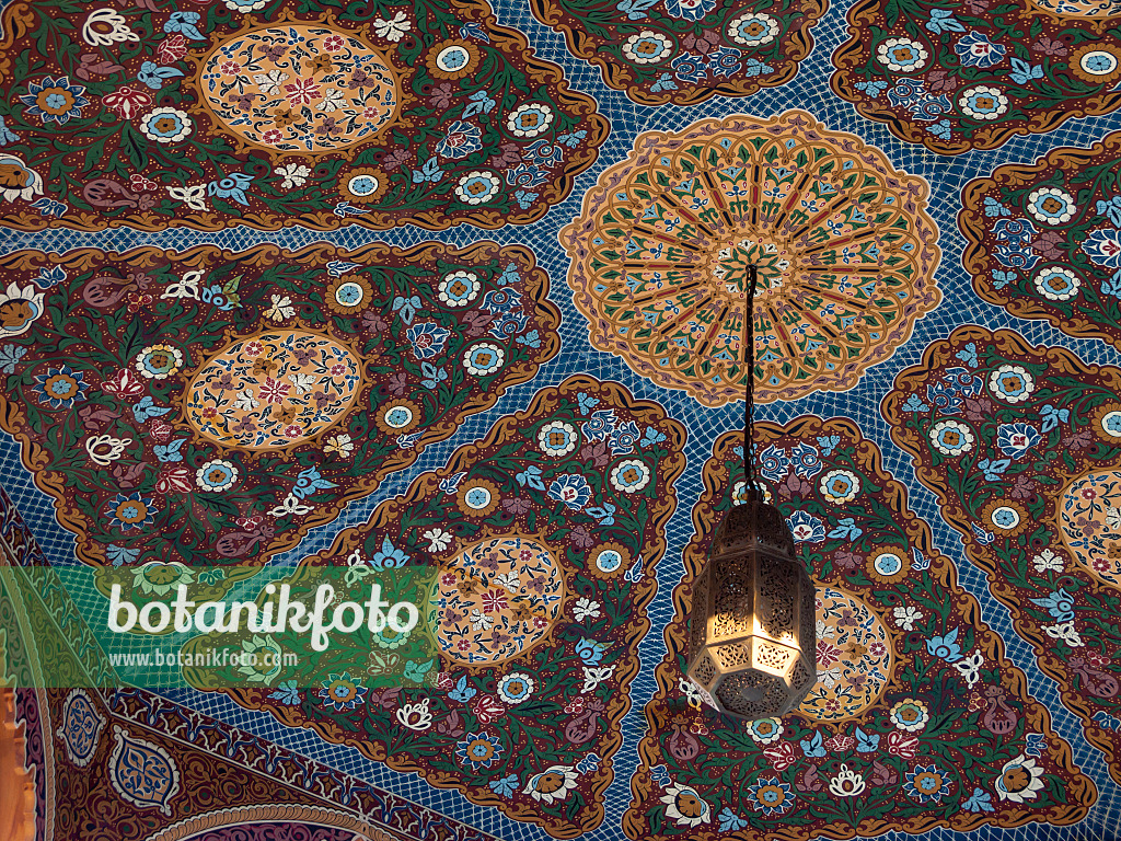 Bild Holzornamente im Pavillon, Orientalischer Garten
