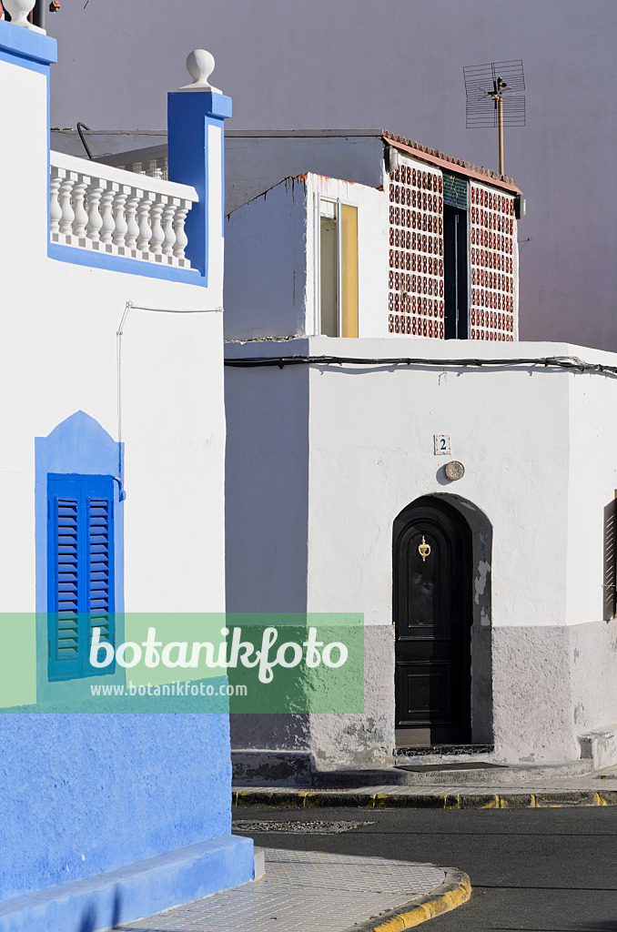 Bild Haus mit blauem Fenster, Puerto de las Nieves, Gran Canaria