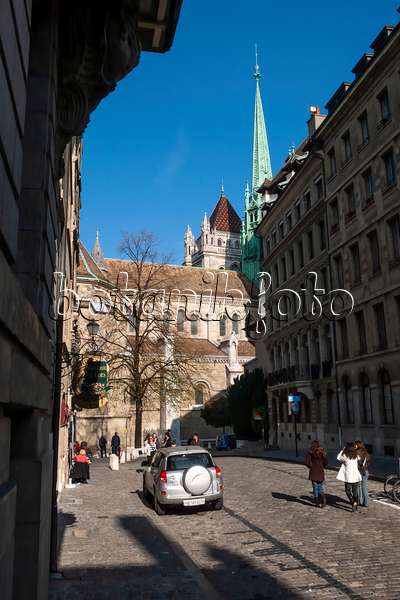 453166 - Place de la Taconnerie und Kathedrale Saint-Pierre, Genf, Schweiz