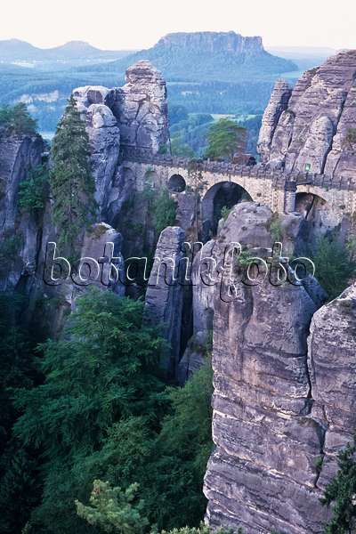 365064 - Bastei Bridge and Lilienstein, Saxon Switzerland National Park, Germany
