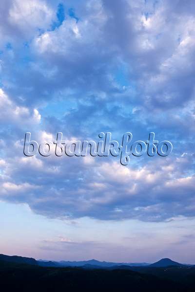 365023 - Clouds above the Elbe Sandstone Mountains, Saxon Switzerland, Germany