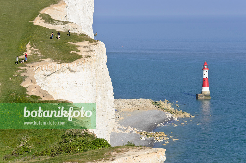 533369 - Lighthouse and chalk cliff, Beachy Head, South Downs National Park, Great Britain