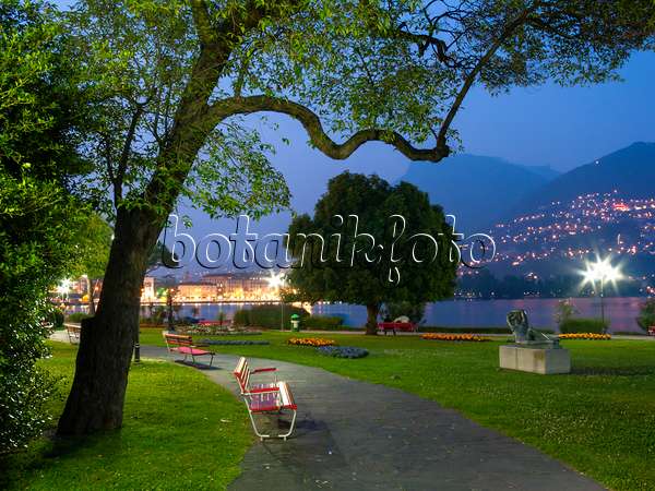 414089 - Promenade at Lago di Lugano, Lugano, Switzerland