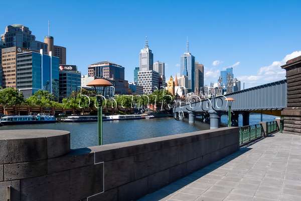 455164 - Sandridge Bridge at Yarra River, Southbank, Melbourne, Australia