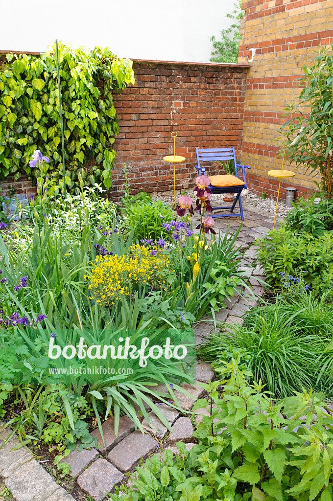 472216 - Seating area in a backyard garden