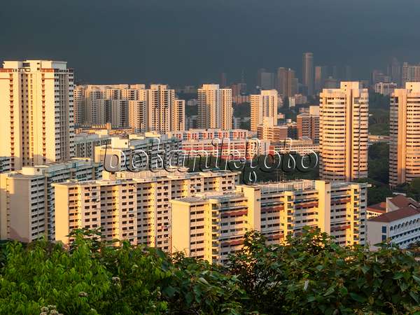 411087 - Silhouette urbaine, Singapour