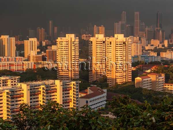 411088 - Silhouette urbaine, Singapour