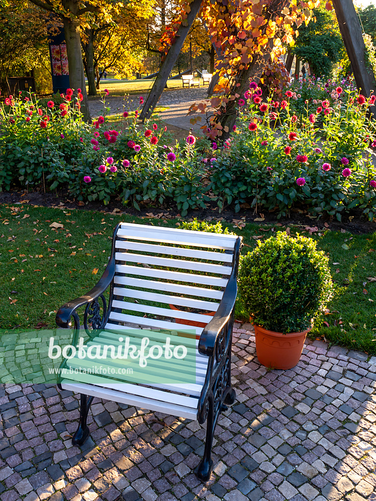 442138 - Chaise de jardin en fer forgé, Britzer Garten, Berlin, Allemagne