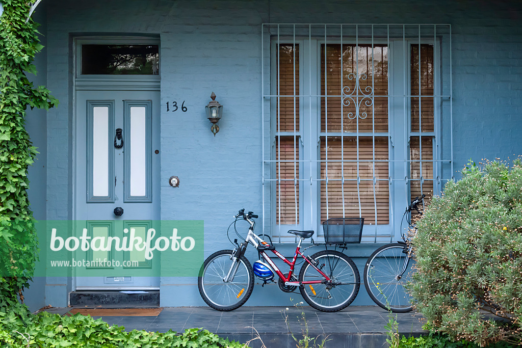 455213 - Maison bleue sur Powlett Street, East Melbourne, Melbourne, Australie