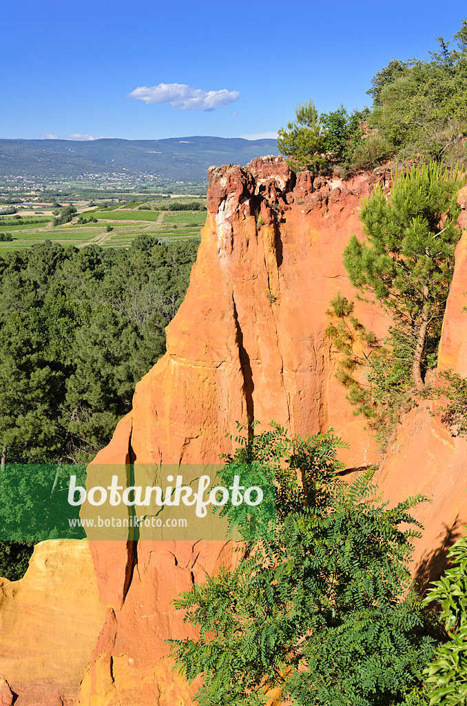 557183 - Ockerhaltige Abhänge, Roussillon, Provence, Frankreich