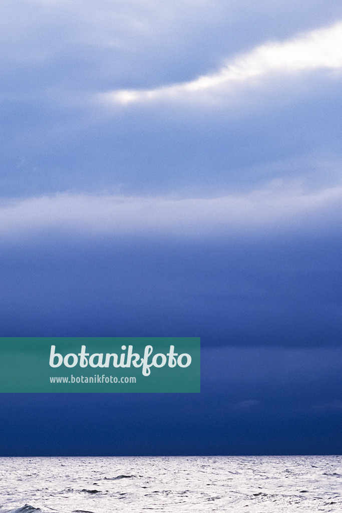 369011 - Rain clouds over the Baltic Sea, Vorpommersche Boddenlandschaft National Park, Germany