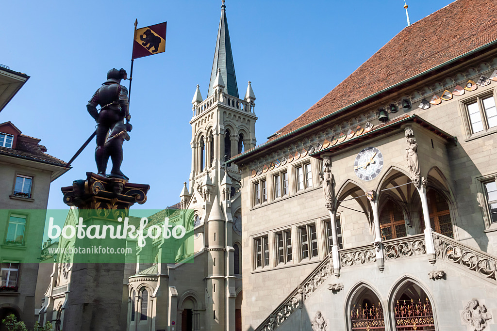 453129 - Rathaus und Kirche St. Peter und Paul, Bern, Schweiz