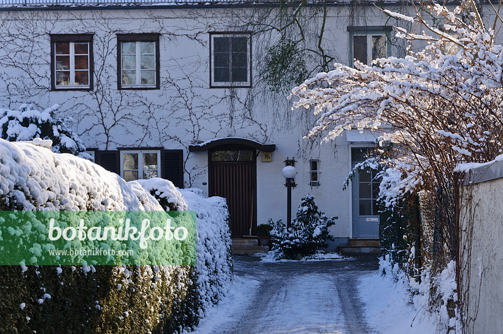 468009 - Row houses in winter, Berlin, Germany