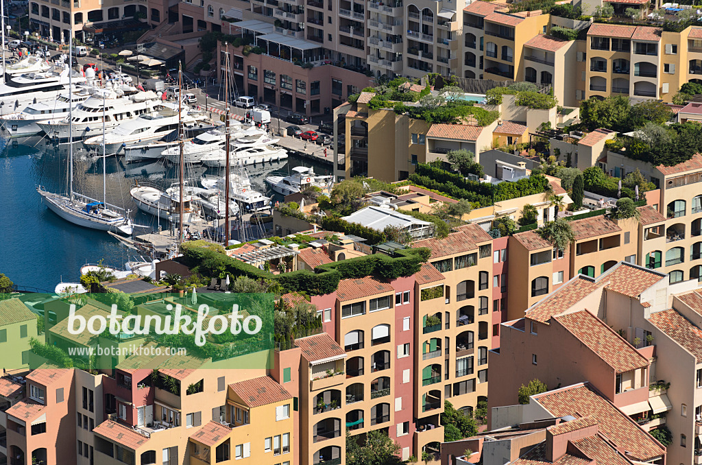 533074 - Toits en terrasse sur des maisons d'habitation, Monaco