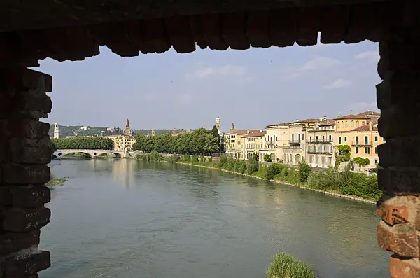 568051 - Adige and Ponte della Vittoria, Verona, Italy