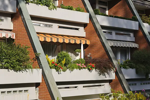 473287 - Balconies of a residential building