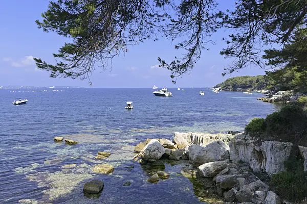 569104 - Bay with rocks, Île Sainte-Marguerite, France