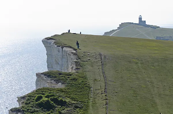 533367 - Belle Tout Lighthouse and chalk cliff, Beachy Head, South Downs National Park, Great Britain