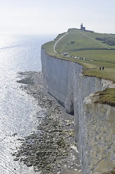 533368 - Belle Tout Lighthouse and chalk cliff, Beachy Head, South Downs National Park, Great Britain