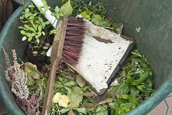 561096 - Bucket with garden debris