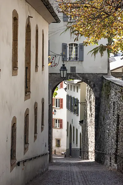 453107 - Buildings on Rue des Chateaux, Sion, Switzerland