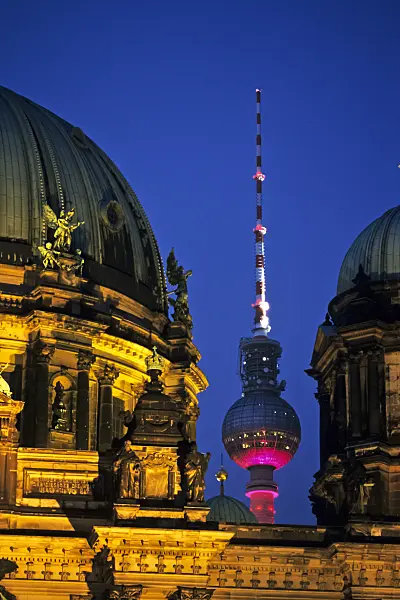 381134 - Cathedral and Television Tower, Berlin, Germany