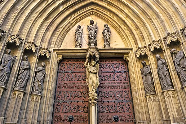 381073 - Cathedral door, Erfurt, Germany