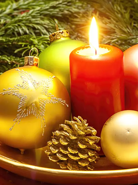 444048 - Christmas decoration with Christmas tree balls
