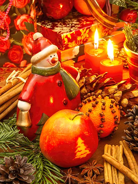 444121 - Christmas decoration with Santa Claus
