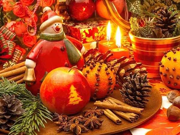 444122 - Christmas decoration with Santa Claus