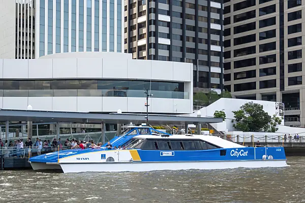455119 - CityCat ferry on Brisbane River, Brisbane, Australia