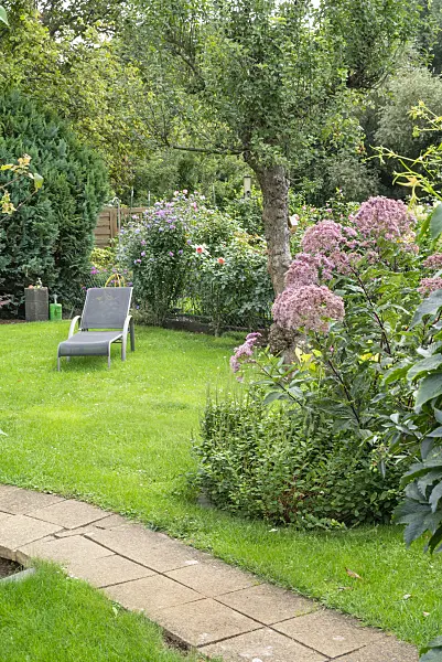 625001 - Deck chair on a lawn