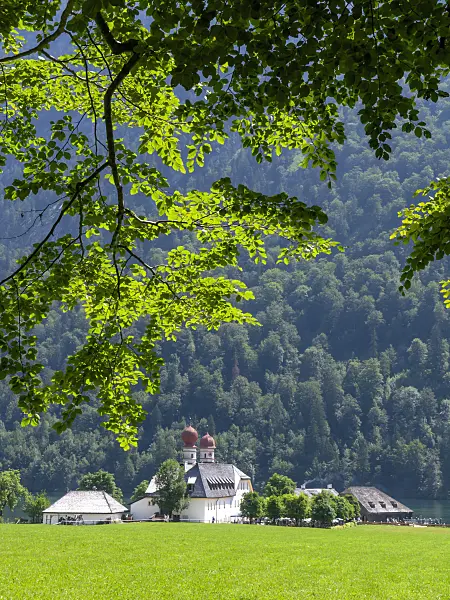 439136 - Eglise de pèlerinage de St. Bartholomä, parc national de Berchtesgaden, Allemagne