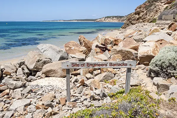 455251 - Engineers' Barracks at Port Phillip Bay, Point Nepean National Park, Australia