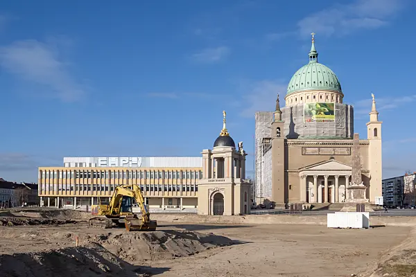 457023 - Fachhochschule, Fortuna Portal and Nikolai Church, Alter Markt, Potsdam, Germany