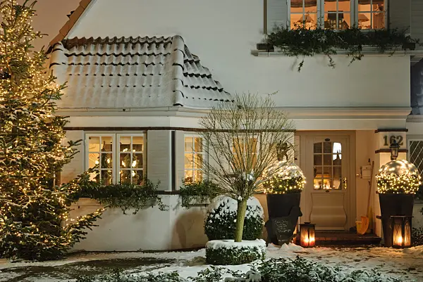 483054 - Front garden at Christmas