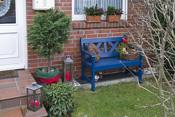 527017 - Front garden with Christmas decoration