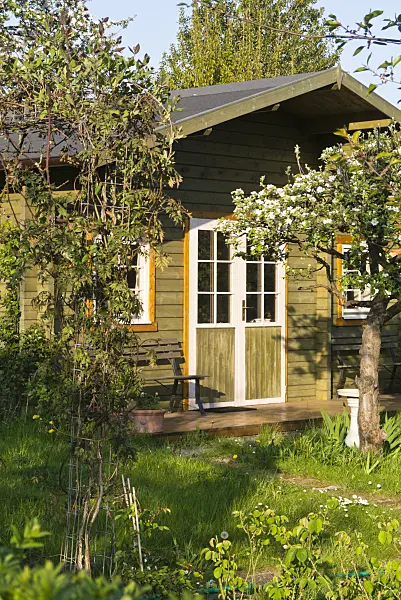 556101 - Garden house in a natural garden