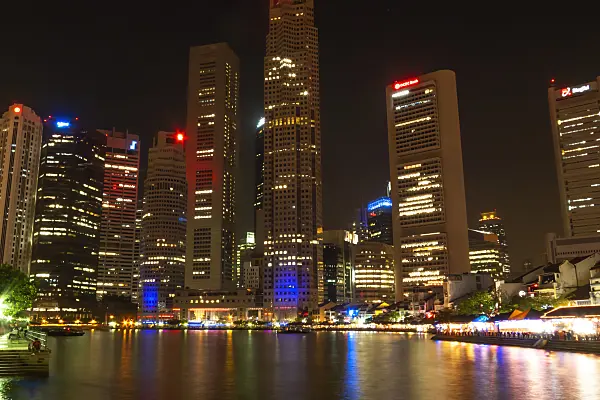 454133 - High-rise buildings at Singapore River, Singapore