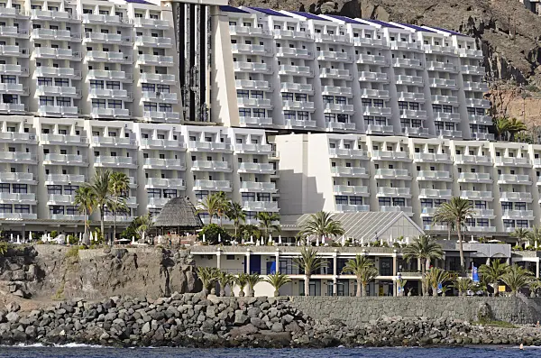 564110 - Hillside with hotels and holiday villages, Taurito, Gran Canaria, Spain
