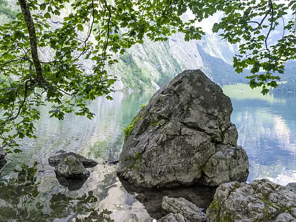 439156 - Lake Obersee, Berchtesgaden National Park, Germany